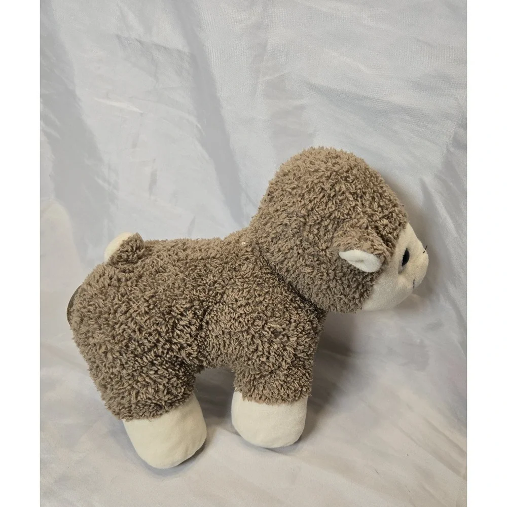 Fuzzy Plush‎ Brown Cream Lamb 10